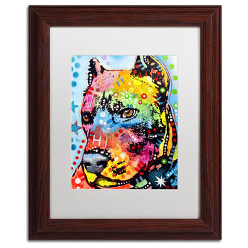 Dean Russo 'Smokey' Framed Art, Wood Frame, 11"x14", White Matte