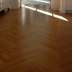 Rift Sawn White Oak from the Herringbone collection. - Engineered Wood Flooring