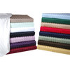 Egyptian Cotton 300 Thread Count Stripe Duvet Cover Set King/Cal-King White