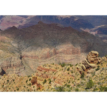 Mountain And Cliffs 83 Area Rug, 5'0"x7'0"