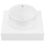 Swiss Madison - Monaco 24" Floating Bathroom Shelf With Vessel Sink, Glossy White - Envision the allure of the French Riviera with the Monaco collection, where chic elegance and coastal sophistication unite.