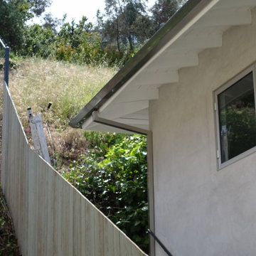 Stainless Steel Box Rain Gutters - Hollywood Hills CA