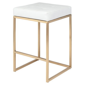 The 15 Best Modern Backless Bar Stools, Backless Cream Counter Stools