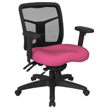 ProGrid Back Mid Back Managers Chair, Fun Colors Pink