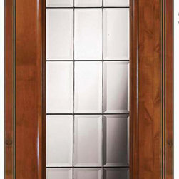 Prehung Exterior Single Door 80 Alder French Full Lite Glass - Patio Doors