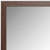 Ellis Framed Wall Mirror, Espresso Textured, 28"x36"