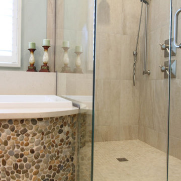 River Rock Master Bath Remodel