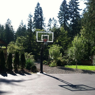 Ryan S's Pro Dunk Gold Basketball System on a 50x50 in Estacada, OR