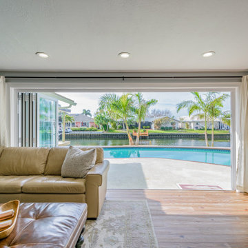 Accordian impact glass slider door replacement