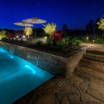 Custom Pool with Waterfall