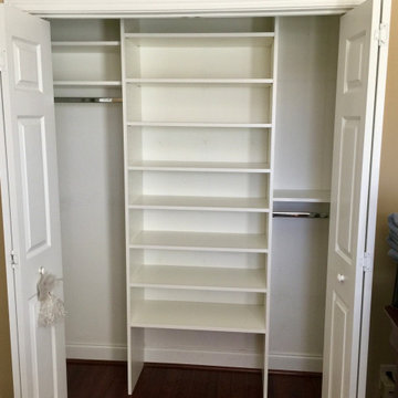 Reach-in with Lots of Adjustable Shelving and Hang-Space
