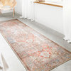 Terracotta, Sky Printed Polyester Loren Area Rug by Loloi, 7'6"x9'6"