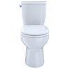 Toto Entrada Round 1.28 GPF Universal Height Toilet, Cotton White