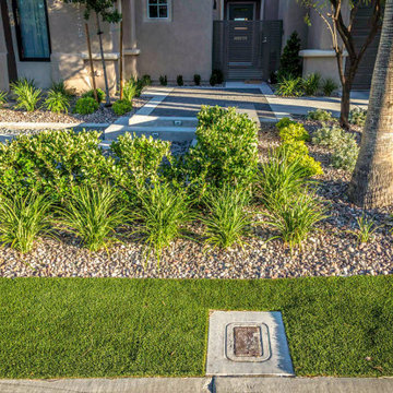 "Modern Front Yard — Stylish Entry Transformation