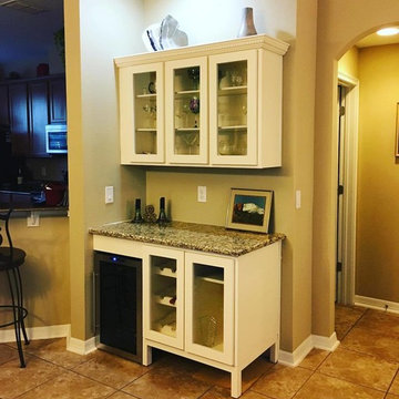 Custom Corner Wine Cabinet & Entertainment Unit