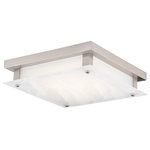 Vaxcel - Vaxcel C0215 Fina - 16" 20W 1 LED Flush Mount - Linear beauty defines the aesthetic of this collecFina 16" 20W 1 LED F Satin Nickel Frosted *UL Approved: YES Energy Star Qualified: n/a ADA Certified: YES  *Number of Lights: Lamp: 1-*Wattage:20w LED bulb(s) *Bulb Included:Yes *Bulb Type:LED *Finish Type:Satin Nickel