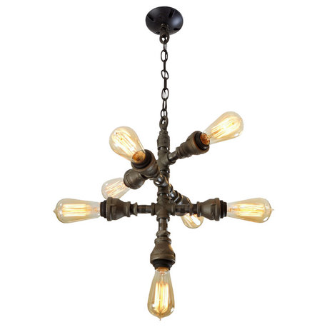 7-Light Steampunk Chandelier