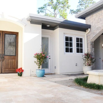 French Country Courtyard