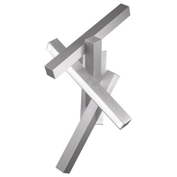 Modern Forms WS-64832 Chaos 32"  Tall LED Wall Sconce - Brushed Aluminum