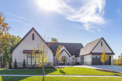 Example of an exterior home design in Omaha