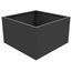 Adezz Aluminium Planter, Black Grey, Florida Low Cube, 120x120x60cm