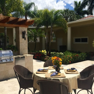 Renovation of Courtyard, Pool and Summer Kitchen for South Florida Residence