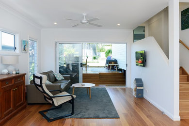 Photo of a transitional family room in Sydney.