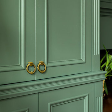 BESPOKE FITTED ALCOVE TV AND STORAGE CABINETS