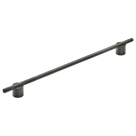 Amerock Transcendent Cabinet Pull, Matte Black, 12-5/8" Center-to-Center