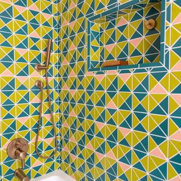 Colorful Triangle Shower