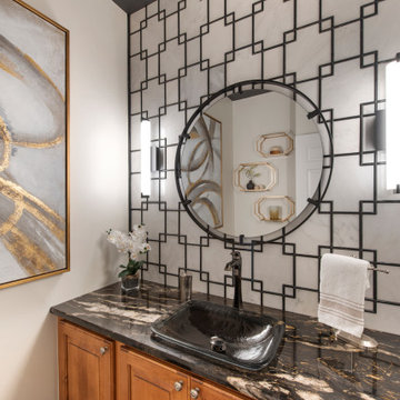 Striking Powder Room