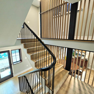 Project #115 | Staircase with Continuous Rail System Without Newels