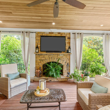 An Outdoor Living Room in Lush surroundings