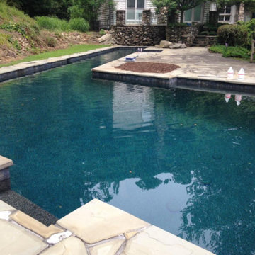 Atlanta Metro Custom Pool Renovations - Black Marble PebbleTec