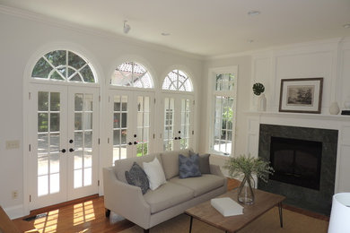 Inspiration for a timeless living room remodel in Minneapolis