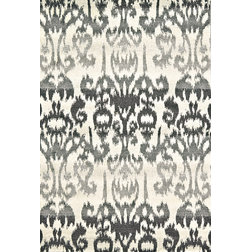 Transitional Area Rugs Feizy Sorel Rug, Charcoal, 5'x8'