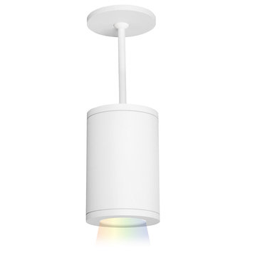 Tube Architectural 5" LED Color Changing Pendant Spot Beam, White