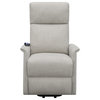 Power Lift Massage Chair with Storage Pocket, Beige