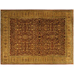 Bareens Designer Rugs - Turkish Knotted Istanbul Myrna Copper/Tan Wool Rug - 9'11'' x 14'3'' - Designed with a mesmerizing intricate traditional motif this glorious hand knotted rug is a masterpiece that will fill any space with sophistication and grace. An exhilarating color pallet with an elaborate design, this masterpiece features luxurious hand spun wool with all vegetable dyes to add comfort and style to your decor. The design, color and beautiful chromatic composition with a sheen in traditional and transitional designs, exude beauty, elegance and quality make this rug a masterpiece of its own.