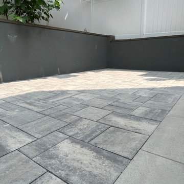 Modern Residential 2-Family Backyard Patio