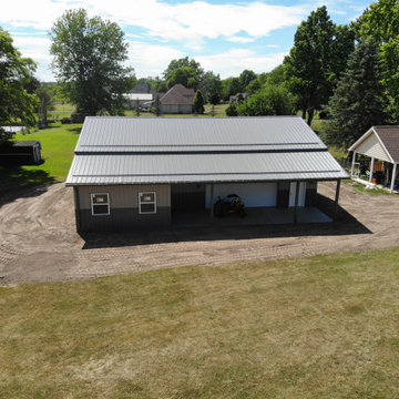 Sleek Backyard Pole Barn in Clarence Center