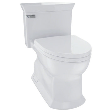Toto Eco Soire One Piece Elongated 1.28 GPF Toilet, CeFiONtect, Colonial White