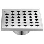 Dawn - Dawn SMI050504 Mississippi River Series Square Shower Drain 5"L Polished Satin - Dawn® SMI050504 Shower Drains are of superior workmanship to ensure the highest quality and are available in various styles to suit the décor of your home.