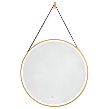 Annapolis 27.6" Mirror , Brushed Gold