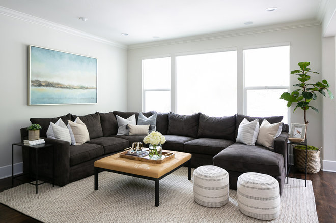 Beach Style Living Room by Allison Merritt Design, LLC
