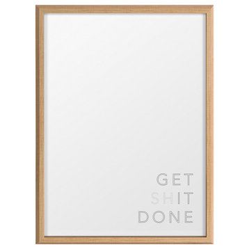 Blake Get It Done Framed Glass by The Creative Bunch Studio, Natural