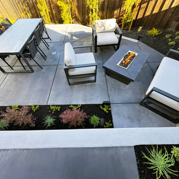 Terraced Modern Landscape Transformation - Mill Valley, CA