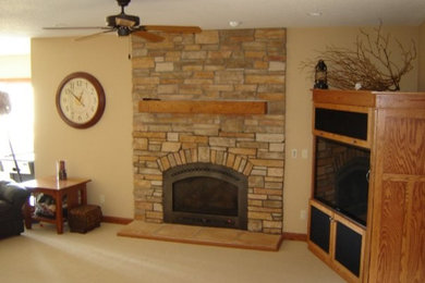 Stone Fireplace