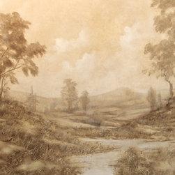 Romantic English Landscape Mural - Paintings