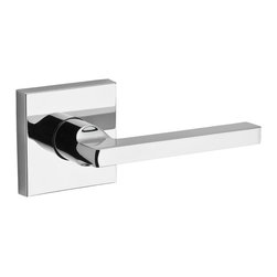 Baldwin - Square Lever on Contemporary Square Rose - Door Levers
